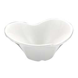 Biradlı BRD-517803 Flower Melamine Presentation Plate, 8x7x3 cm, White - Biradlı