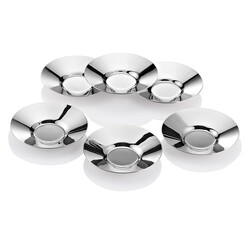 Biradlı BRD-Alya Steel Plain Tea Plate, 12 pcs - Biradlı