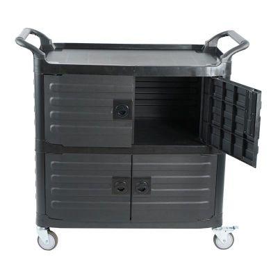Biradlı BRD-KPK-53 Service Trolley with Plastic Cover, Black - Biradlı