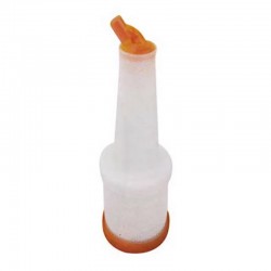 Biradlı BRD-PBA Sauce and Cocktail Syrup Pourer, 1000 cc, Orange - Biradlı
