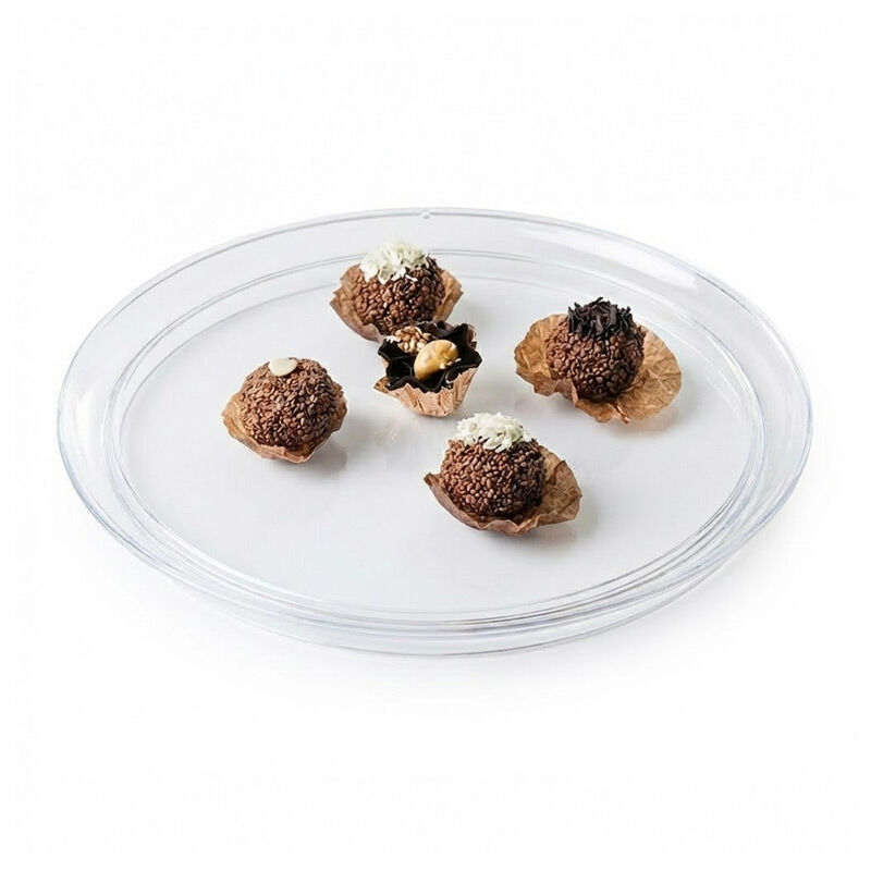 Biradlı GRV-2201 Çok Amaçlı Polikarbon Sunum Tepsisi, 34 cm, Şeffaf - Biradlı