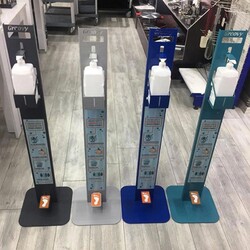 Biradlı Disinfectant Stand, Pedal, Blue - 2