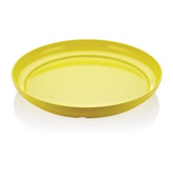 Biradlı FTS-1960 Round Melamine Display Tray, 39x5 cm, Yellow - Biradlı