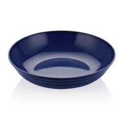 Biradlı FTS-1980 Round Melamine Display Tray, 33x9 cm, Blue - Biradlı