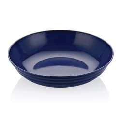 Biradlı FTS-1981 Round Melamine Display Tray, 44x10 cm, Blue - Biradlı