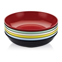 Biradlı FTS-1981 Round Melamine Display Tray, 44x10 cm, Red - Biradlı