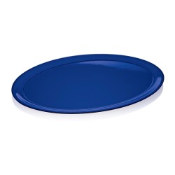 Biradlı FTS-1984 Oval Melamine Display Tray, 55x42 cm, Blue - Biradlı