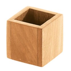 Biradlı GRV-1872 Ekonomik Kare Stick Şekerlik, 7x7 cm, Kahverengi - Biradlı