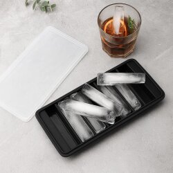 Biradlı Groovy GRV-018 Silicone Stick Ice Mould, 24x11x3 cm, Black - Biradlı