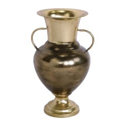 Biradlı مزهرية معدنية مزخرفة GRV-11098، 24.5x21.5x41 سم - Biradlı