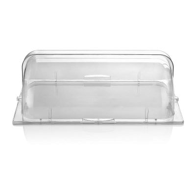 Biradlı Groovy GRV-2203 GN 1/1 Rolltop Polikarbon Kapak, 54x33x18 cm - 1