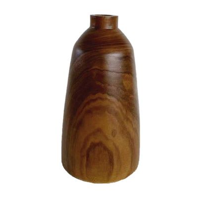 Biradlı Groovy GRV-23353 Dekoratif Ahşap Vazo, 22x41 cm - 1