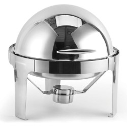 Biradlı Groovy GRV-3008 Rolltop Yuvarlak Chafing Dish, 6 L, Jel Yakıtlı - Biradlı