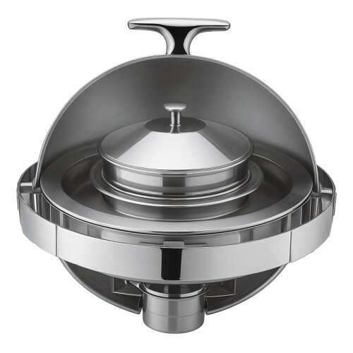 Biradlı Groovy GRV-3012 Roll Top Soup Dish Top Chafing Dish, Gel Fuelled - Biradlı