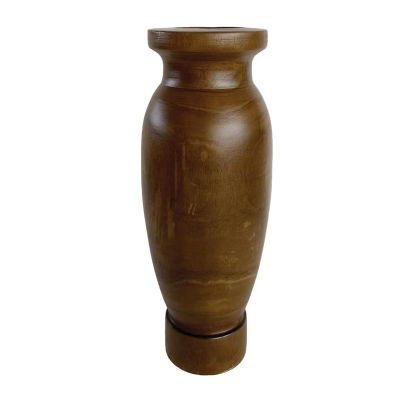 Biradlı Groovy GRV-38178 Dekoratif Ahşap Vazo, 20x52 cm - 1