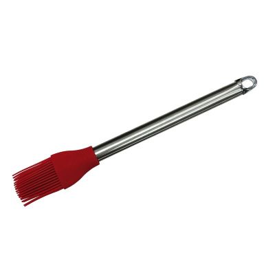 Biradlı Groovy GRV-384 Çelik Saplı Silikon Yumurta Fırçası, 25x4 cm, Kırmızı - 1