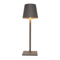 Biradlı Groovy GRV-814 Rechargeable Table Lamp, 9.5x30 cm, Brown - Biradlı
