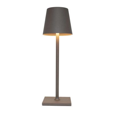 Biradlı Groovy GRV-814 Şarj Edilebilir Masa Lambası, 9.5x30 cm, Kahverengi - 1