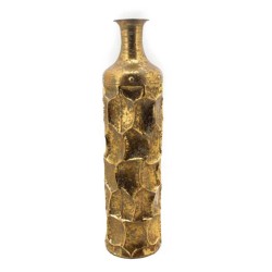 Biradlı Groovy GRV-81472 Decorative Metal Vase, 16.5x16.5x64 cm - Biradlı