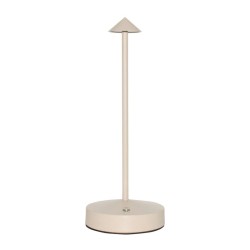 Biradlı Groovy GRV-815 Rechargeable Table Lamp, 10.5x28 cm, Beige - Biradlı