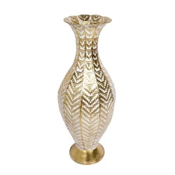 Biradlı Groovy GRV-95225 Dekoratif Metal Vazo, 26x26x68.6 cm - Biradlı