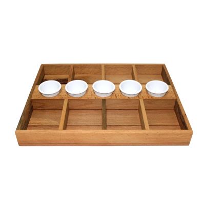 Biradlı Groovy GRV-CMB-02 Combo Ahşap Bölmeli Sunum Kasası, 44x34 cm - 1