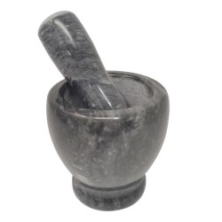 Biradlı Groovy GRV-HVN-01 Marble Mortar, 10.5x10.5x10.5x10.3 cm - Biradlı