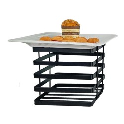 Biradlı Groovy GRV-K20-03 Square Metal Plate Riser, 20x20x20 cm, Black - Biradlı