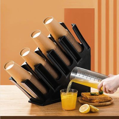 Biradlı Groovy GRV-KBS-01 Plastik Karton Bardak Standı, 38.6x29.5x45 cm - 1