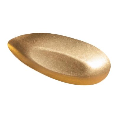 Biradlı Groovy GRV-R241001 Açık Büfe Retro Sunum Tabağı, 30x14.5x3.3 cm, Altın - 1