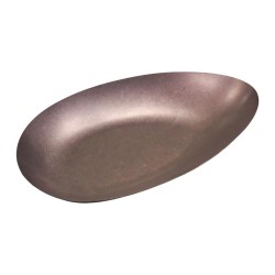 Biradlı Groovy GRV-R241001 Buffet Retro Presentation Plate, 30x14.5x3.3 cm, Copper - Biradlı