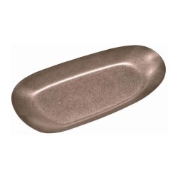 Biradlı Groovy GRV-R241002 Open Buffet Retro Presentation Plate, 31.5x15x3.3 cm, Copper - Biradlı