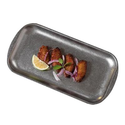 Biradlı Groovy GRV-R241006 Açık Büfe Retro Sunum Tabağı, 41x23x1.5 cm - 1