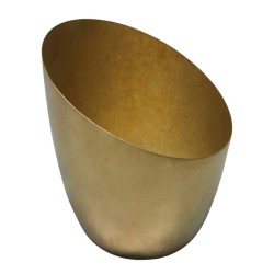 Biradlı Groovy GRV-R241008 Buffet Retro Serving Bowl, 13.6x14.5 cm, Gold - Biradlı