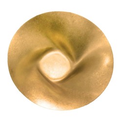 Biradlı Groovy GRV-R241018 Buffet Retro Presentation Plate, 26x8 cm, Gold - Biradlı