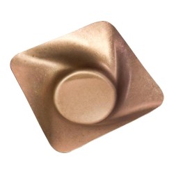 Biradlı Groovy GRV-R241023 Buffet Retro Presentation Plate, 30x30x7 cm, Copper - Biradlı