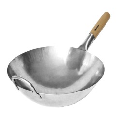 Biradlı Groovy GRV-W36 Carbon Steel Wok Pan, 36 cm - Biradlı