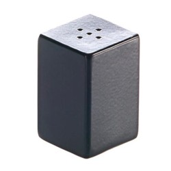 Biradlı Groovy Square Dwarf Salt Shaker, черный - Biradlı