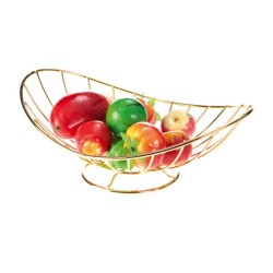 Biradlı GRV-529A Tel Meyvelik, 35x24x11 cm, Altın - Biradlı