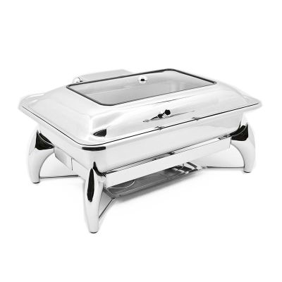 Biradlı GRV-4011 Ekonomik Dikdörtgen Chafing Dish, GN 1/1 - 3