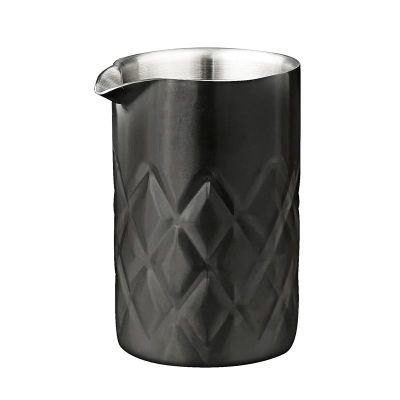 Biradlı Grovy GRV-239 Çelik Mixing Glass, 540 cc, Siyah - 1
