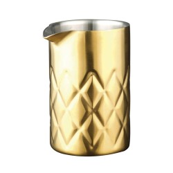 Biradlı Grovy GRV-239 Steel Mixing Glass, 540 cc, Gold - Biradlı