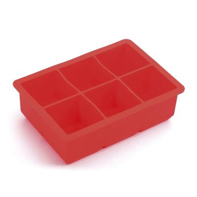 Biradlı GRV-001 Groovy Altılı Kare Silikon Buz Kalıbı, 48x48x48 mm - 1