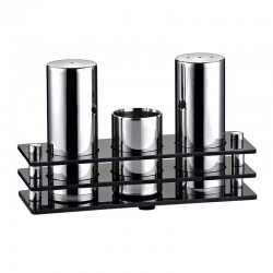 Biradlı GRV-03 Rectangular Mat Salt Shaker Set, 3 pcs - Biradlı