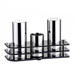 Biradlı GRV-04 S Model Bright Salt Shaker Set, 3 pcs - Biradlı