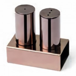 Biradlı GRV-104 Round Thick Salt Shaker Set, 2 pcs, Copper - Biradlı