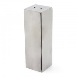 Biradlı GRV-110-XL Everest Square Mat Salt Shaker, 4x4x12.5 cm - Biradlı