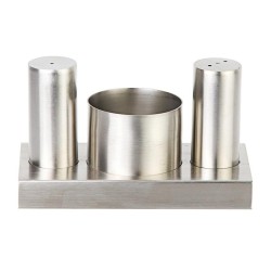 Biradlı GRV-113 Round Salt and Sugar Shaker Set, 3 pcs - Biradlı