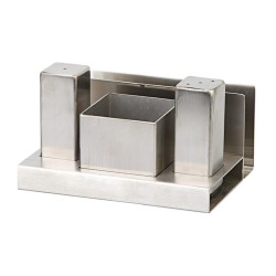 Biradlı GRV-114 Square Glossy Salt and Sugar Shaker Set, 3 pcs - Biradlı