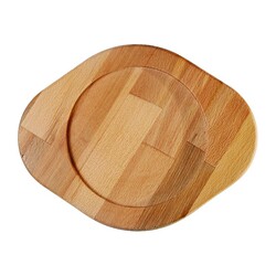Biradlı GRV-1788 Wooden Under Sahan Plate, 25 cm - Biradlı
